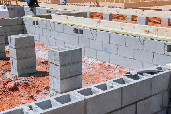 Cement Block Installation in Raleigh
