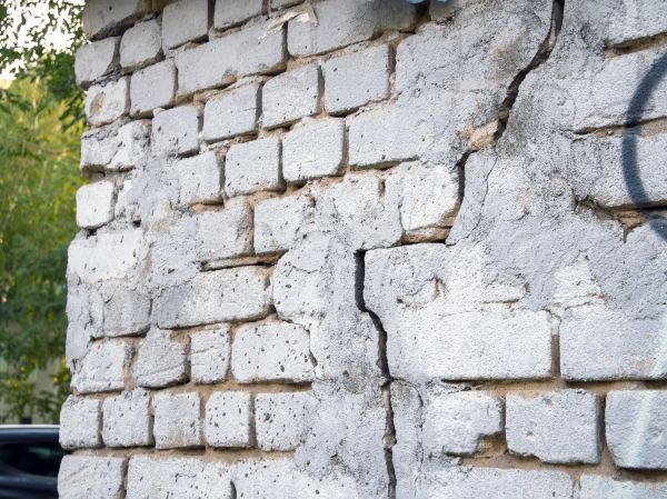 Cracked Brick Wall Repair in Raleigh